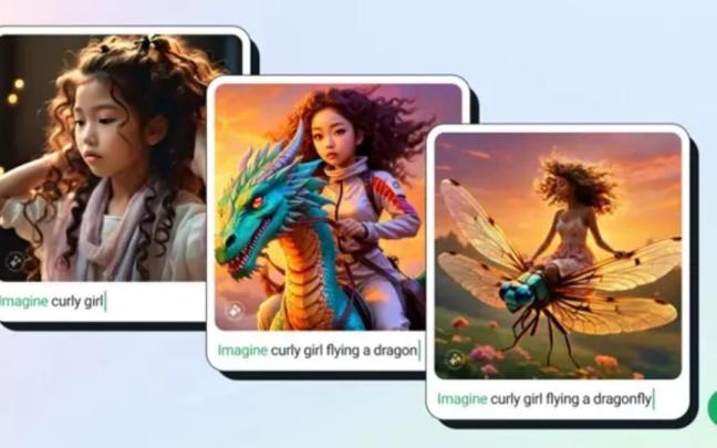 La capacidad de generar imágenes con Meta AI.