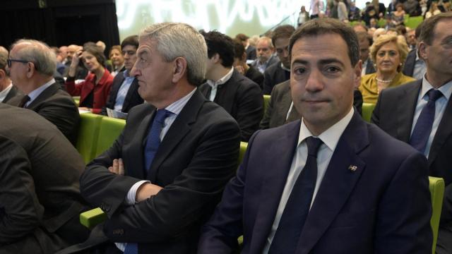 Imanol Pradales en el Palacio Euskalduna con motivo del encuentro organizado por DEIA.