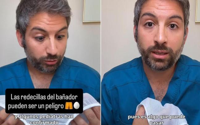 "¿Sabías que la redecilla de algunos bañadores puede dar problemas?", pregunta Fernández.