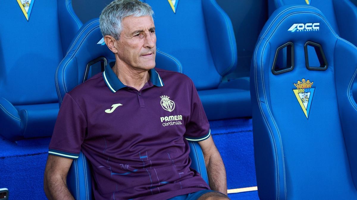 Quique Setién, destituido como entrenador del Villarreal.