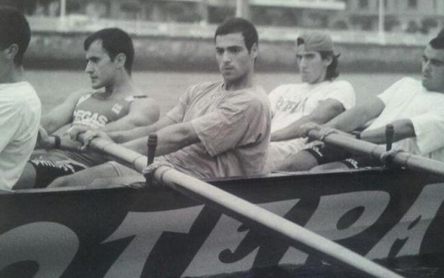 Imanol Pradales, en su etapa de remero del club La Sotera Imanol Pradales, en su etapa de remero del club La Sotera