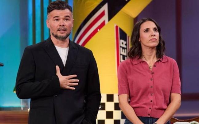 Gabriel Rufián e Irene Montero en 'La Revuelta'