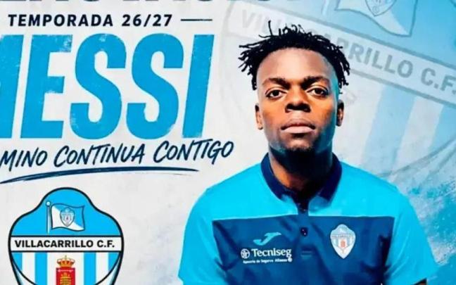 Messi Ondenot, jugador del Villacarrillo CF al que muchos comparan con Ibai Llanos