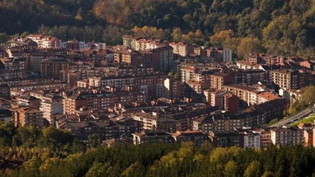 Vista aérea del casco urbano de Galdakao