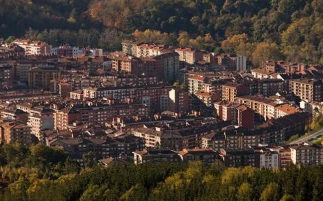 Vista aérea del casco urbano de Galdakao