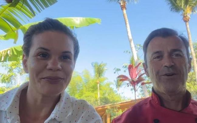 El chef mallorquín David Peregrina y su mujer, Érica da Silva Santos.