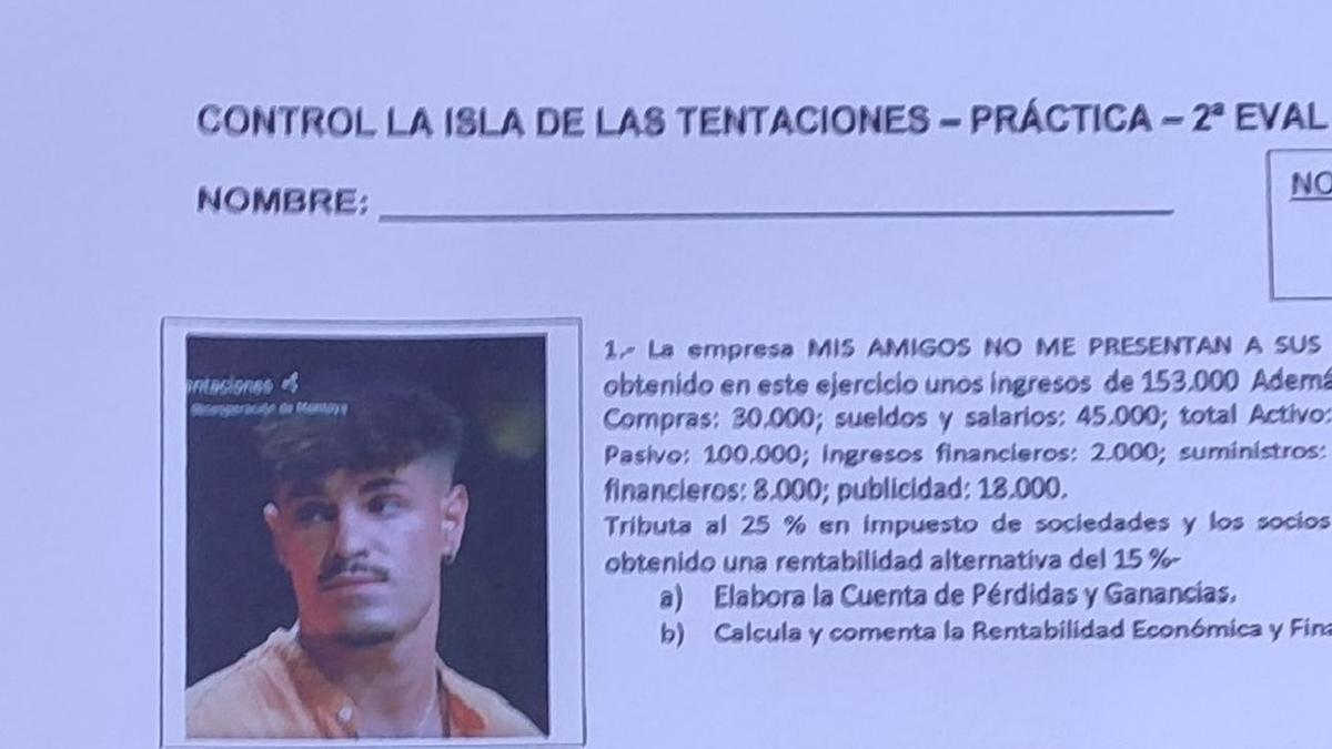 El comienzo del examen.