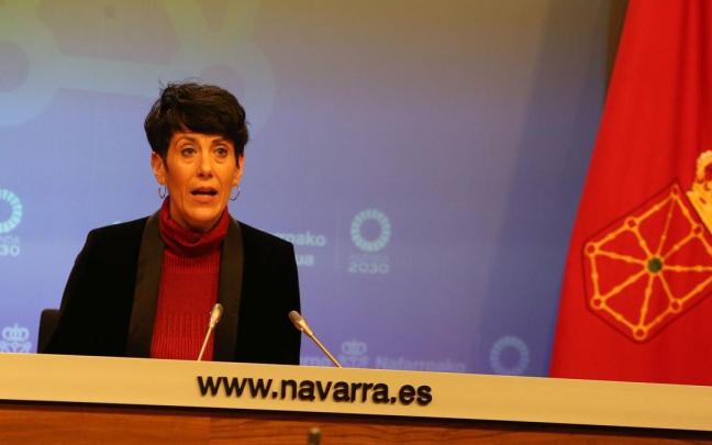 Elma Saiz, portavoz del Gobierno de Navarra.