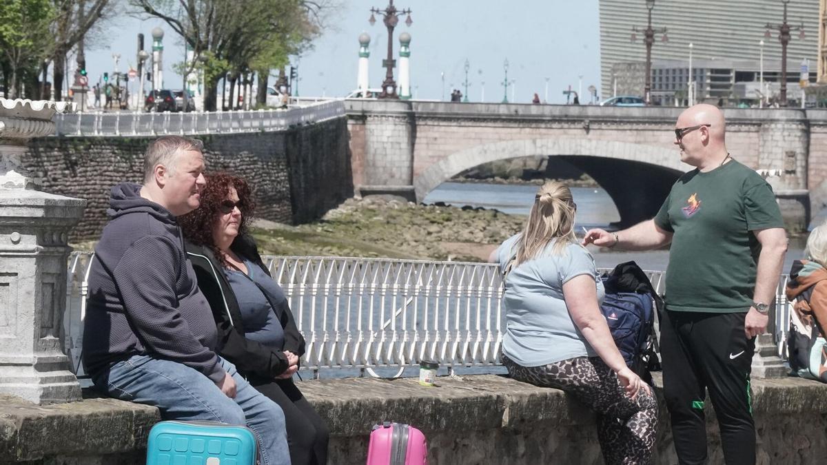 Turistas en Donostia.