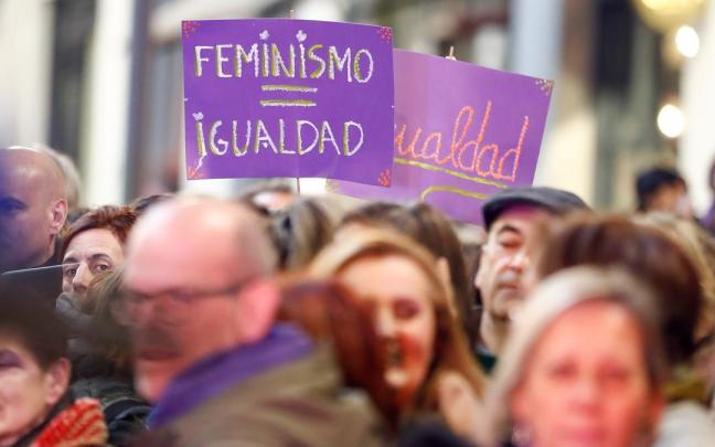 Manifestación de la huelga feminista. Manifestación de la huelga feminista.