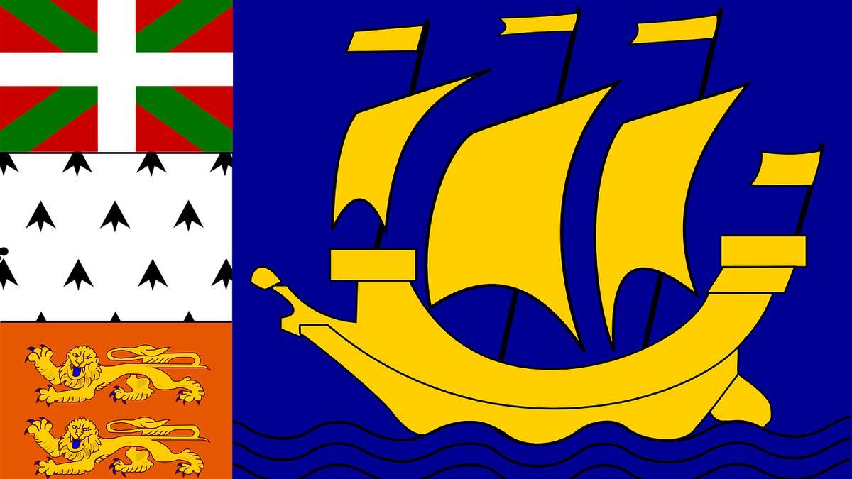 Imagen de la bandera de San Pedro y Miquelón