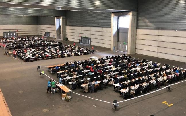 Los exámenes de la OPE de la Ertzaintza en el BEC.