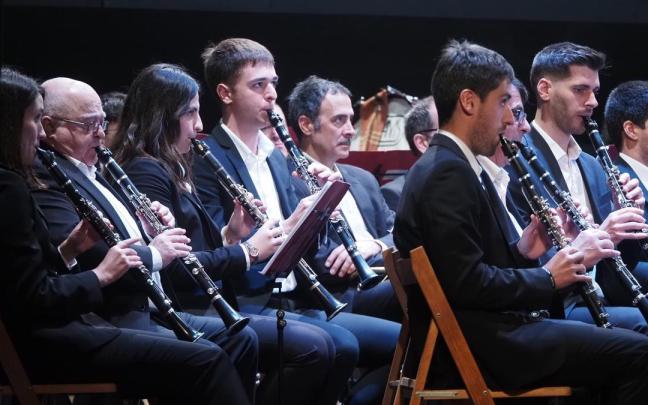 Actuación de la Banda de Música de Elgoibar en el Herriko Antzokia.