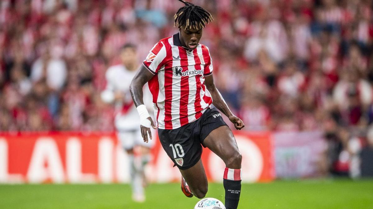 Nico Williams frente al Rayo Vallecano