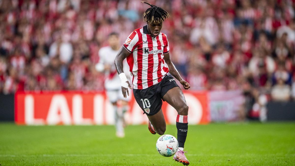 Nico Williams frente al Rayo Vallecano