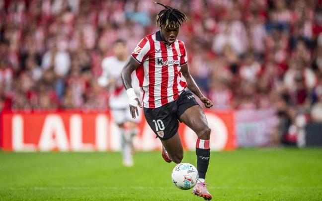 Nico Williams frente al Rayo Vallecano