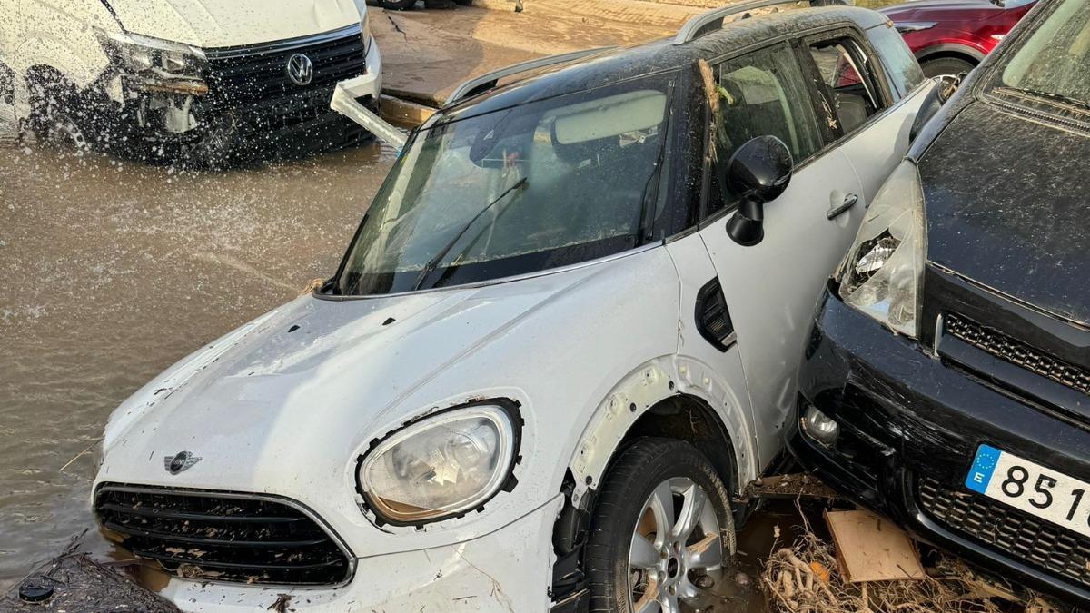Estado en el que quedó el coche de Susana Pérez.