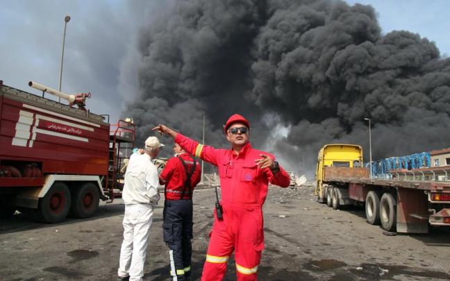 Explosión en el puerto iraní de Bandar Abbas / EFE Explosión en el puerto iraní de Bandar Abbas