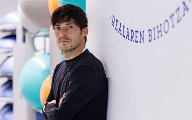 David Silva, en las instalaciones de Zubieta. / REAL SOCIEDAD