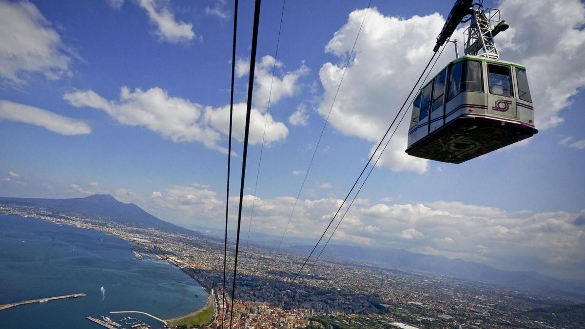 Imagen del teleférico accidentado