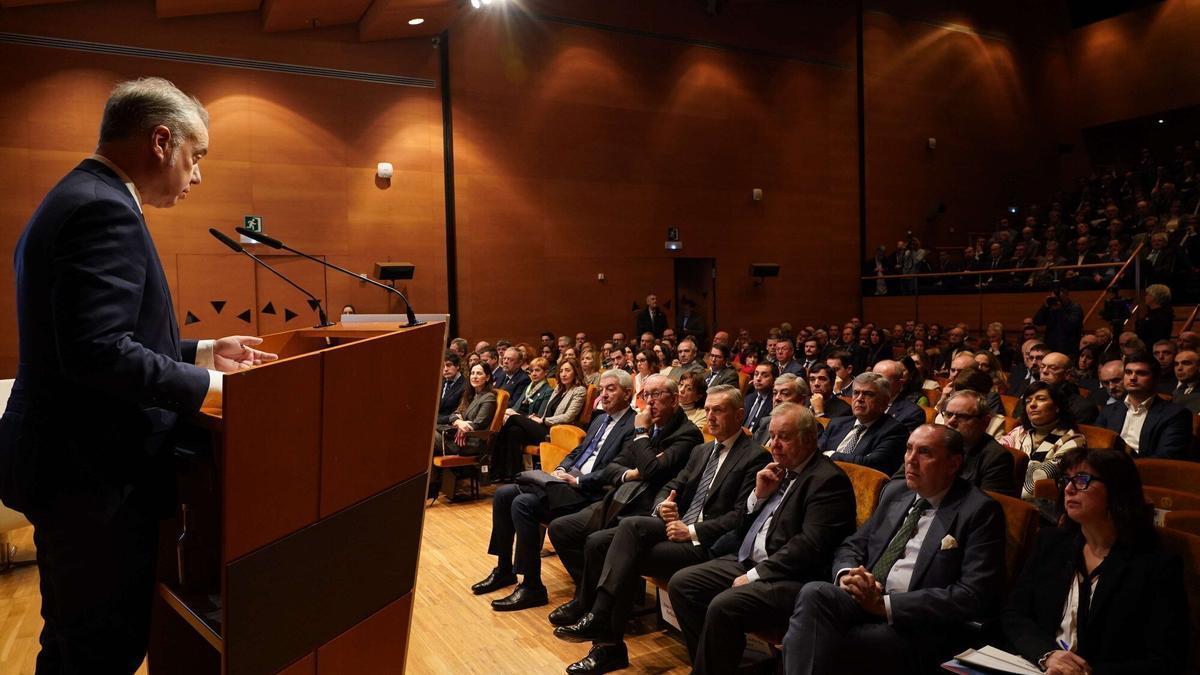 El lehendakari, Iñigo Urkullu, en un acto anterior