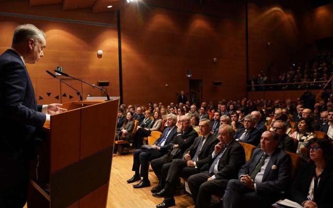 El lehendakari, Iñigo Urkullu, en un acto anterior