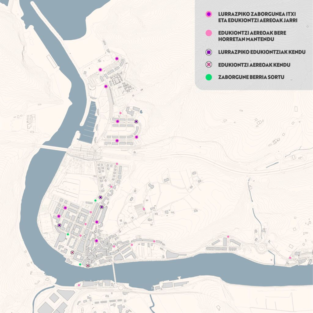 Nuevo mapa de gestión de residuos de Orio.