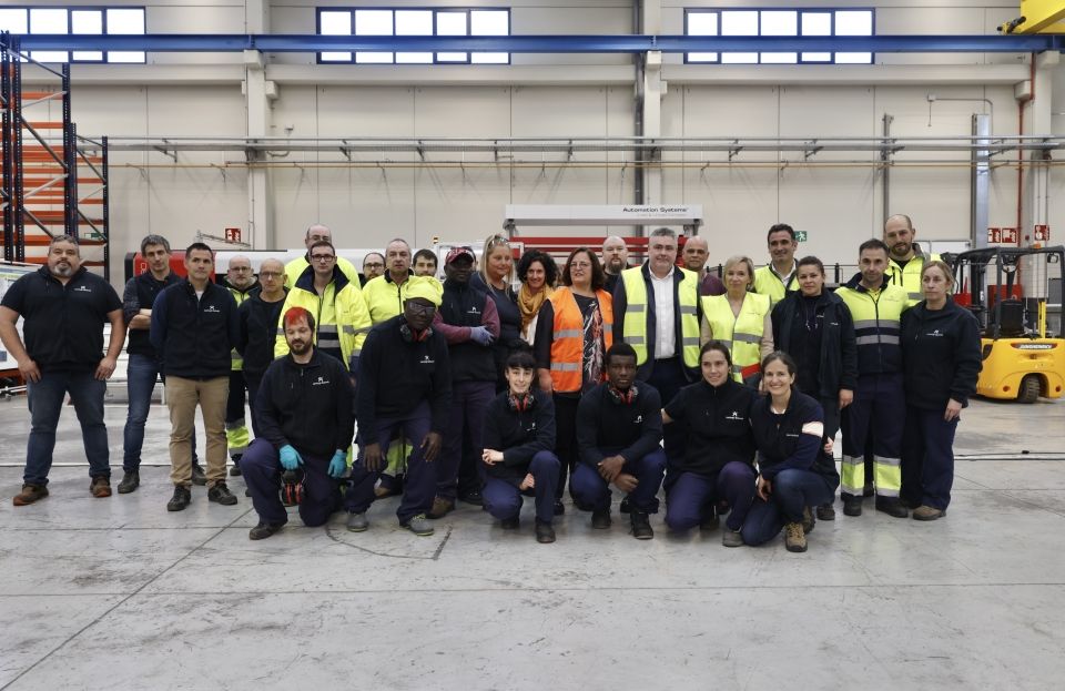 Trabajadores de Lantegi Batuak que forma parte de esta iniciativa.