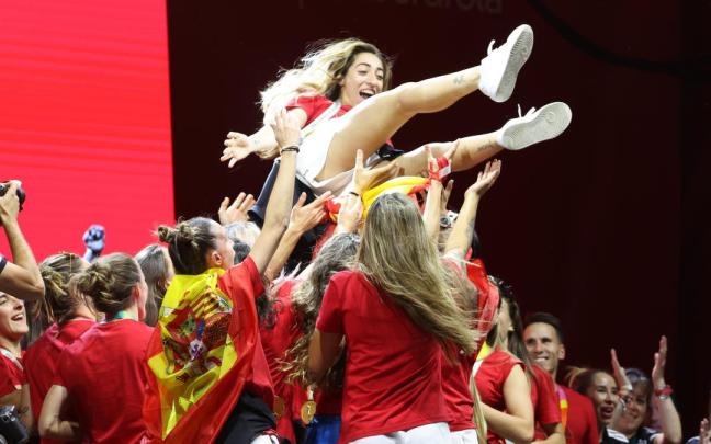Fotos de la fiesta de celebración de la selección española tras ganar el Mundial de fútbol femenino Fotos de la fiesta de celebración de la selección española tras ganar el Mundial de fútbol femenino
