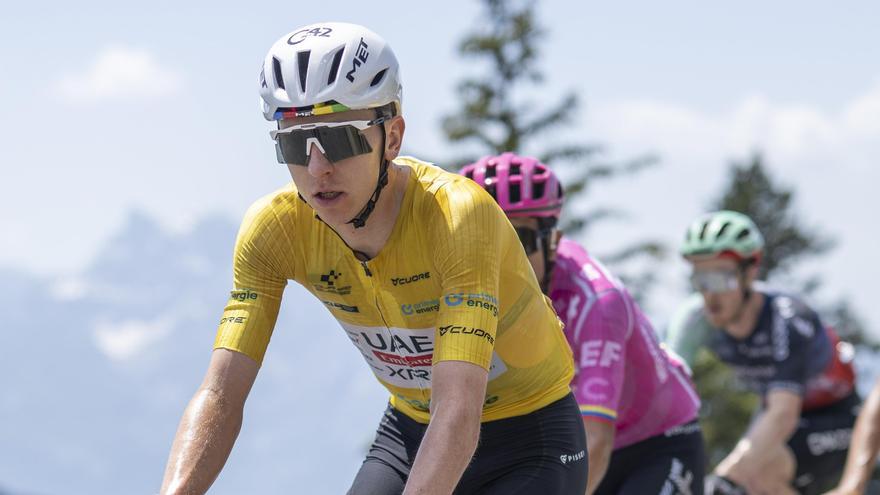 Pogacar, durante el Tour de Suiza.