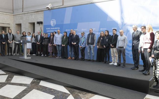El lehendakari, I&ntilde;igo Urkullu, en el acto de reconocimiento de la solidaridad Euskadi-Ucrania
