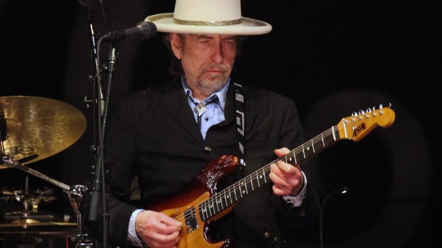 Bob Dylan durante una actuación.