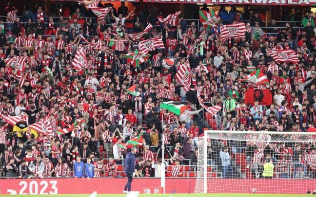 Imagen de una de las gradas de San Mamés.