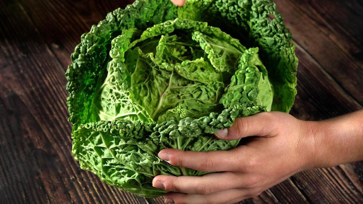 Una col rizada.