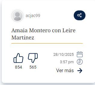 Amaia Montero y Leire Martínez, entre las opciones propuestas para presentar las Campanadas 2026
