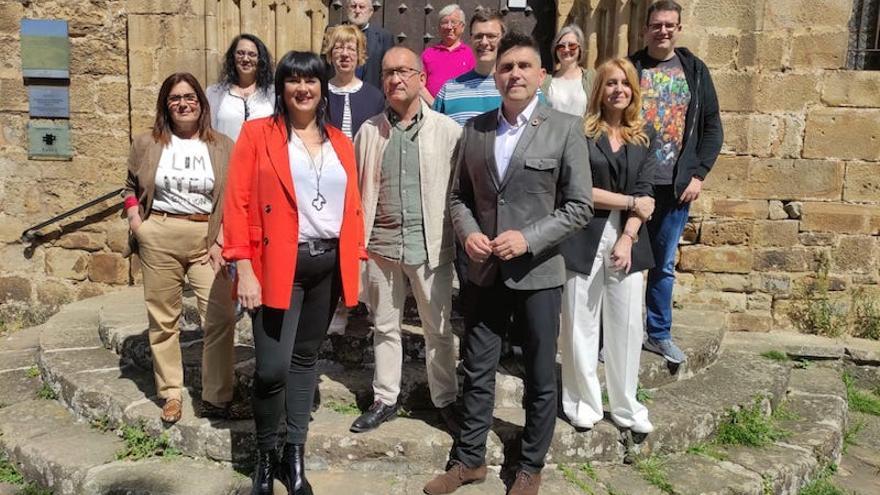 Los zumarragarras que formaron la candidatura del PSE-EE en las elecciones municipales de 2023.