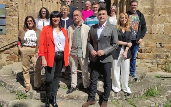 Los zumarragarras que formaron la candidatura del PSE-EE en las elecciones municipales de 2023.