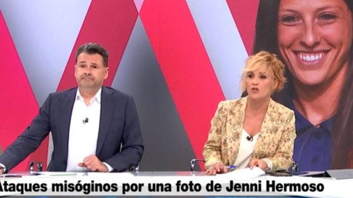 Cristina Pardo e Iñaki López en 'Más vale tarde'