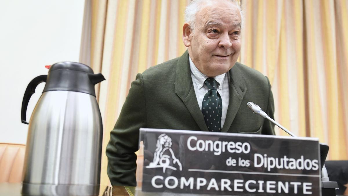 El ex director adjunto operativo de la Policía Eugenio Pino, ayer en el Congreso.