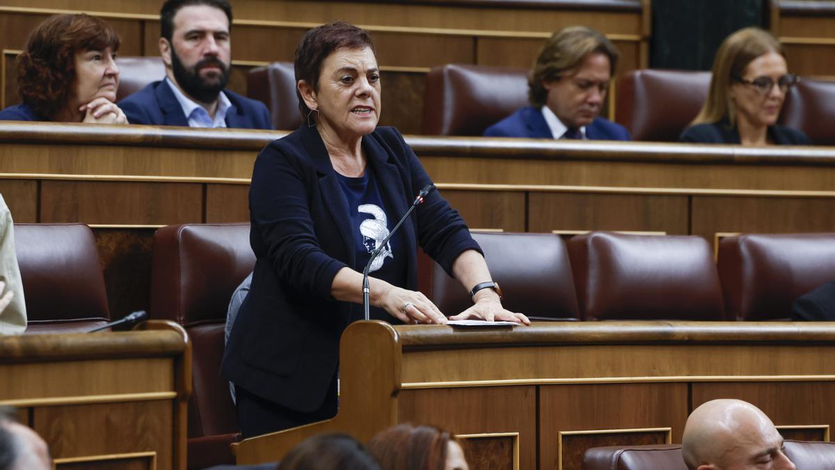 La portavoz de EH Bildu en el Congreso, Mertxe Aizpurua