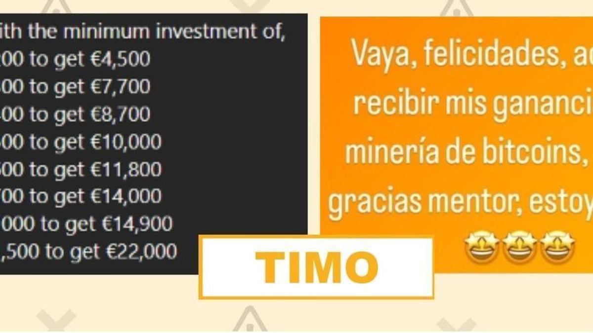 Invirtiendo 200 euros ganarás 4.500": cómo los timadores usan cuentas hackeadas de tus amigos en Instagram para estafarte a través de billeteras de criptomonedas