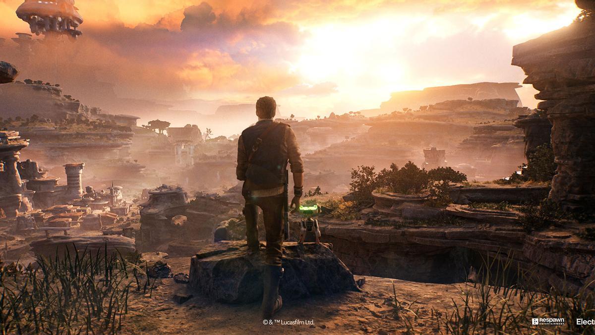 Vista de un paisaje en 'Star Wars Jedi: Survivor'.