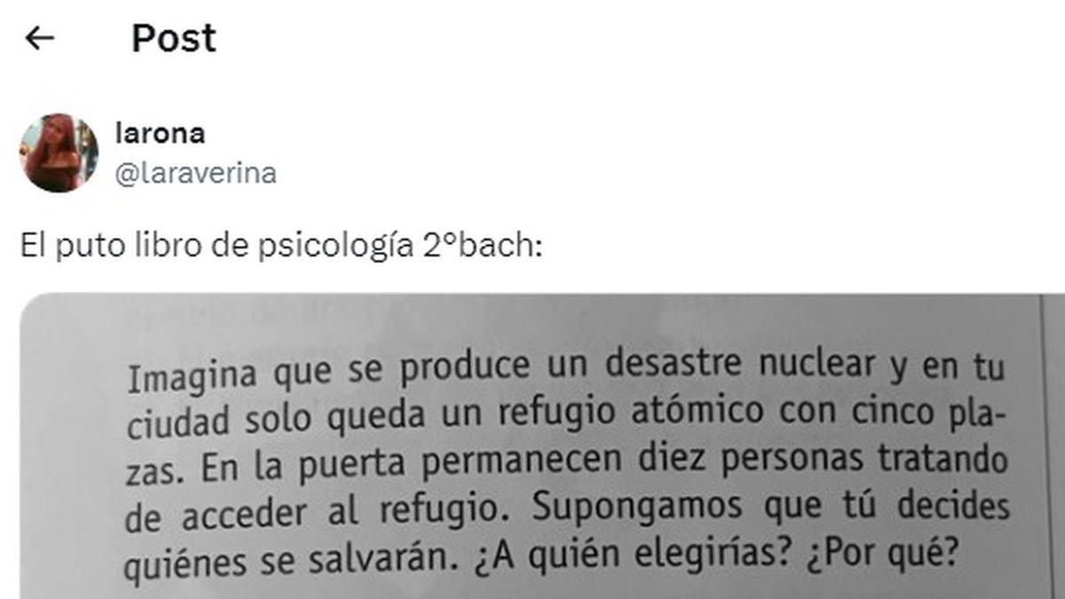 El comienzo del post.