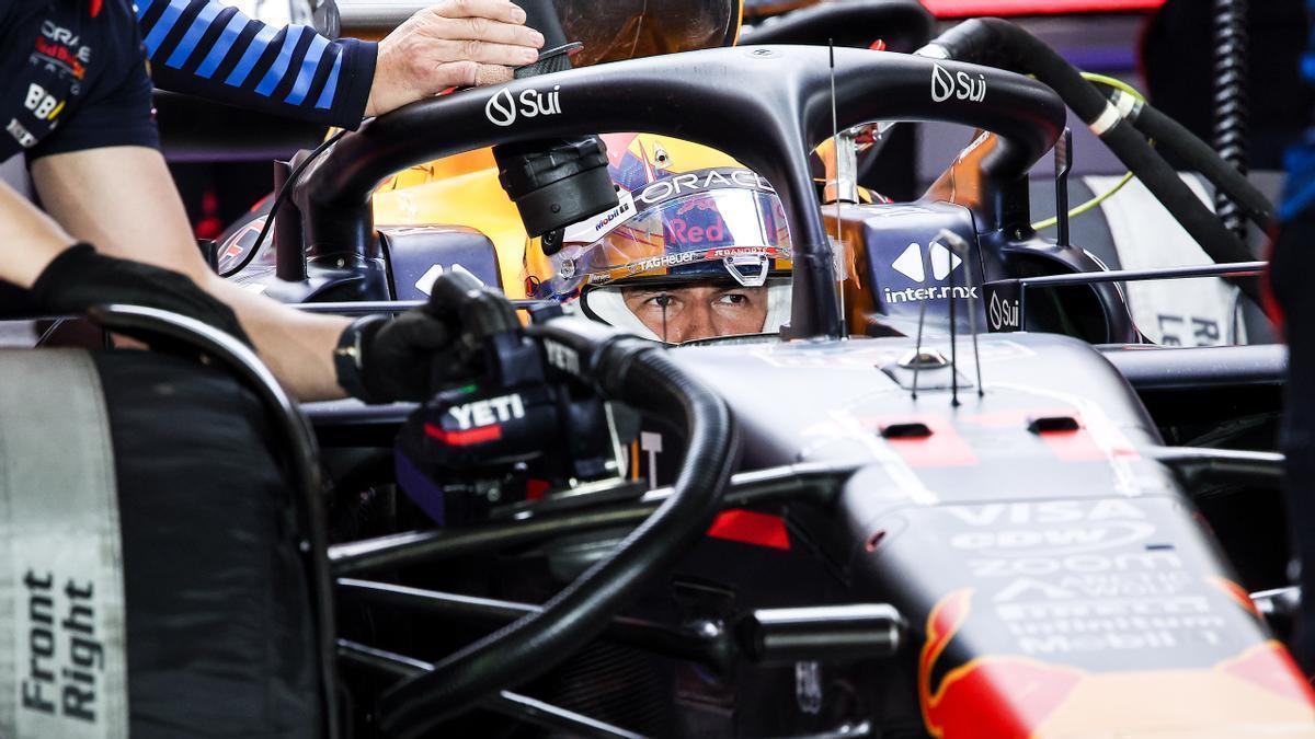 Sergio Pérez, con el Red Bull.