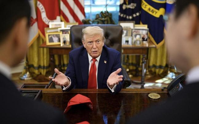 El presidente de Estados Unidos, Donald Trump, en el Despacho Oval de la Casa Blanca.