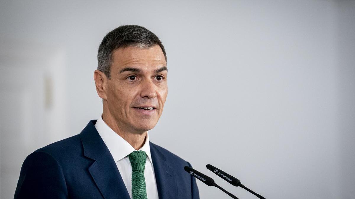 El presidente del Gobierno, Pedro Sánchez