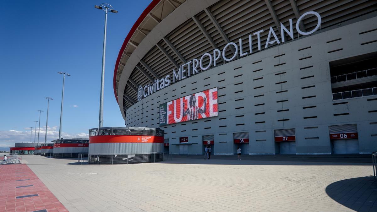 Exterior del estadio deportivo Cívitas Metropolitano.