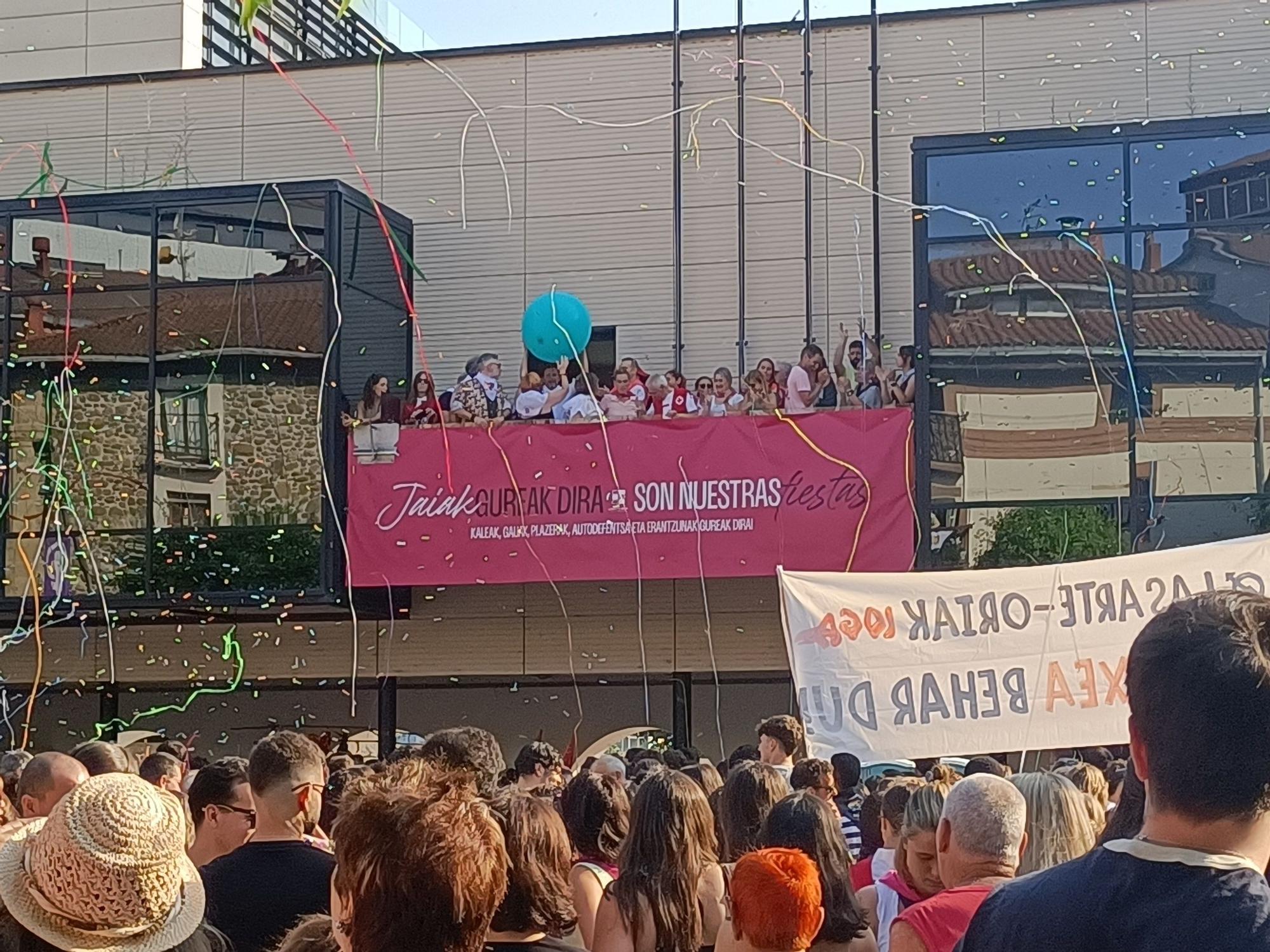 Txupinazo oficial de la tarde.