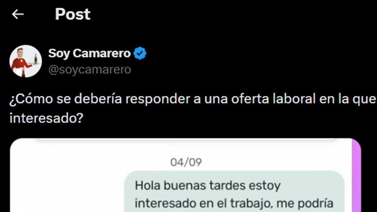 El comienzo del post.