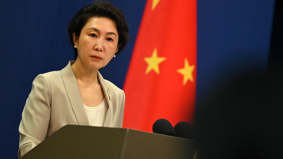 La portavoz del Ministerio de Exteriores chino, Mao Ning.